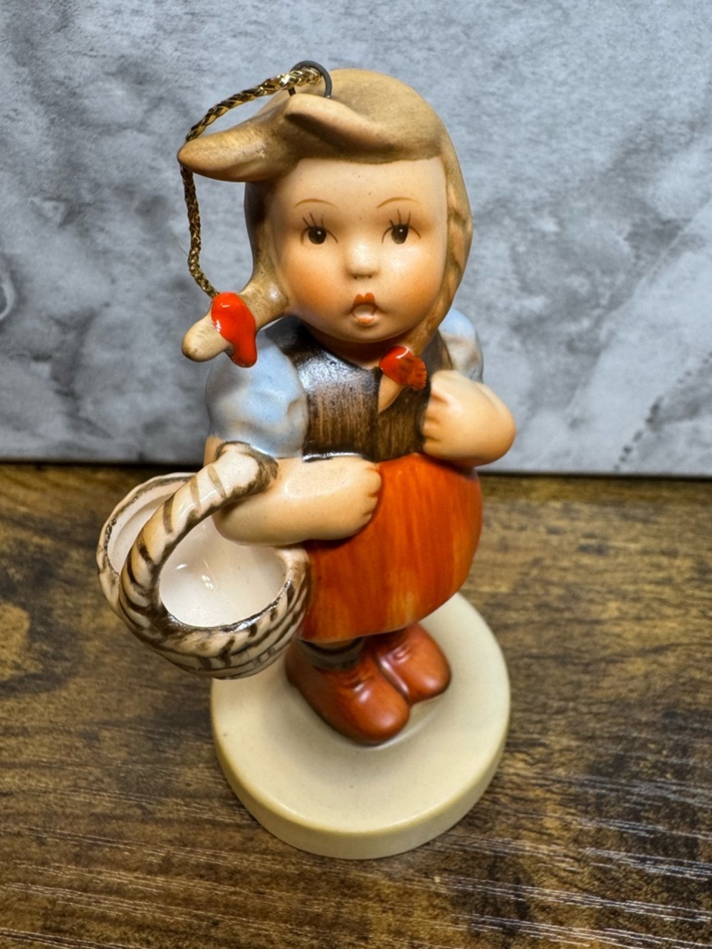 Vintage Schmid Berta Hummel Style Girl Figurine 1984 Ornament